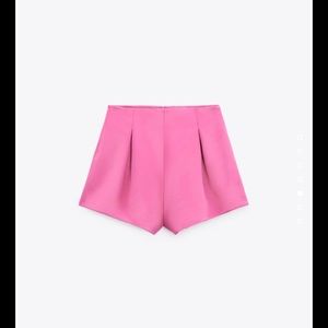 Zara Satin Effect Balloon Shorts